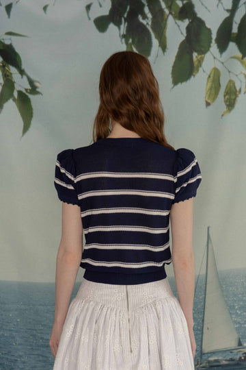 Frill summer knit