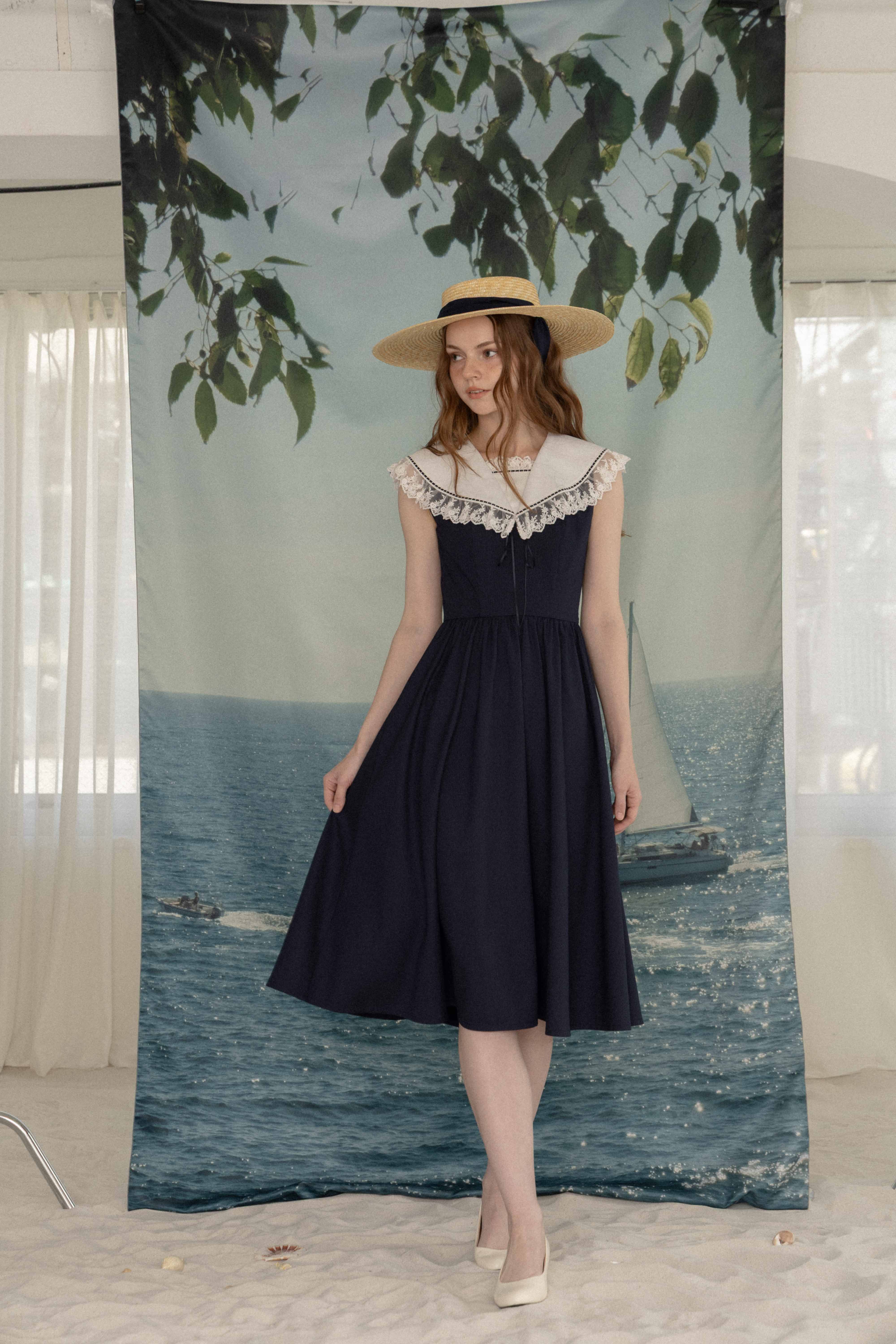 ACEANDRARE SAILOR COLLAR ニットワンピース Sailor collar dress – Mayo Suzuki