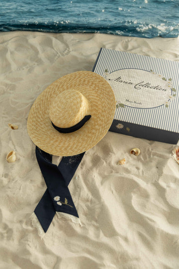 Margaret embroidery ribbon hat