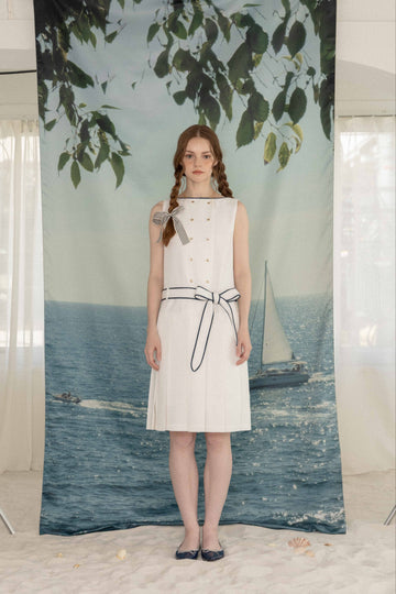 Marine pleats dress