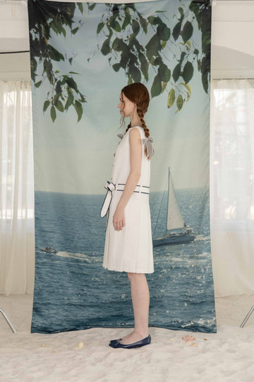 Marine pleats dress