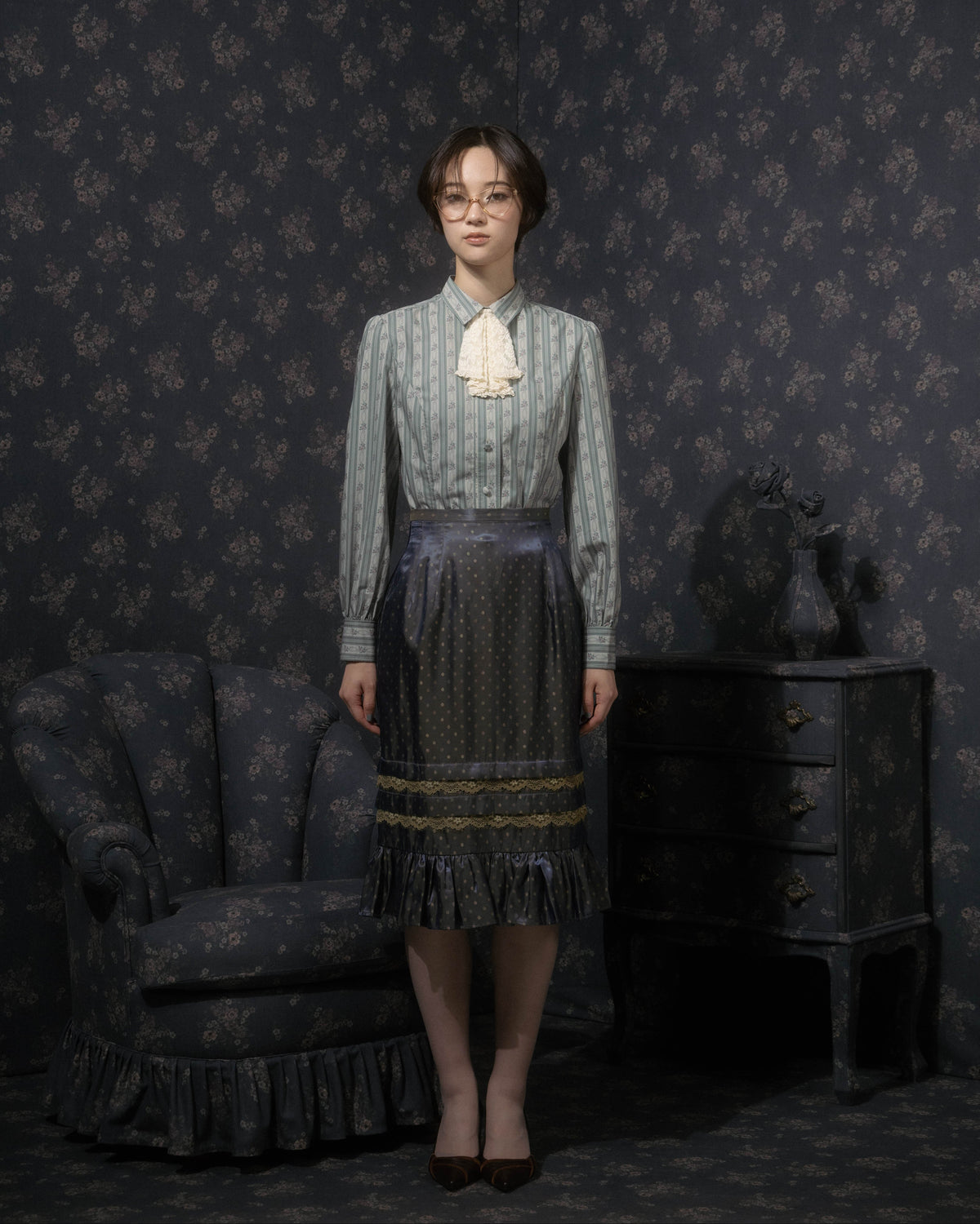 Vintage wallpaper blouse