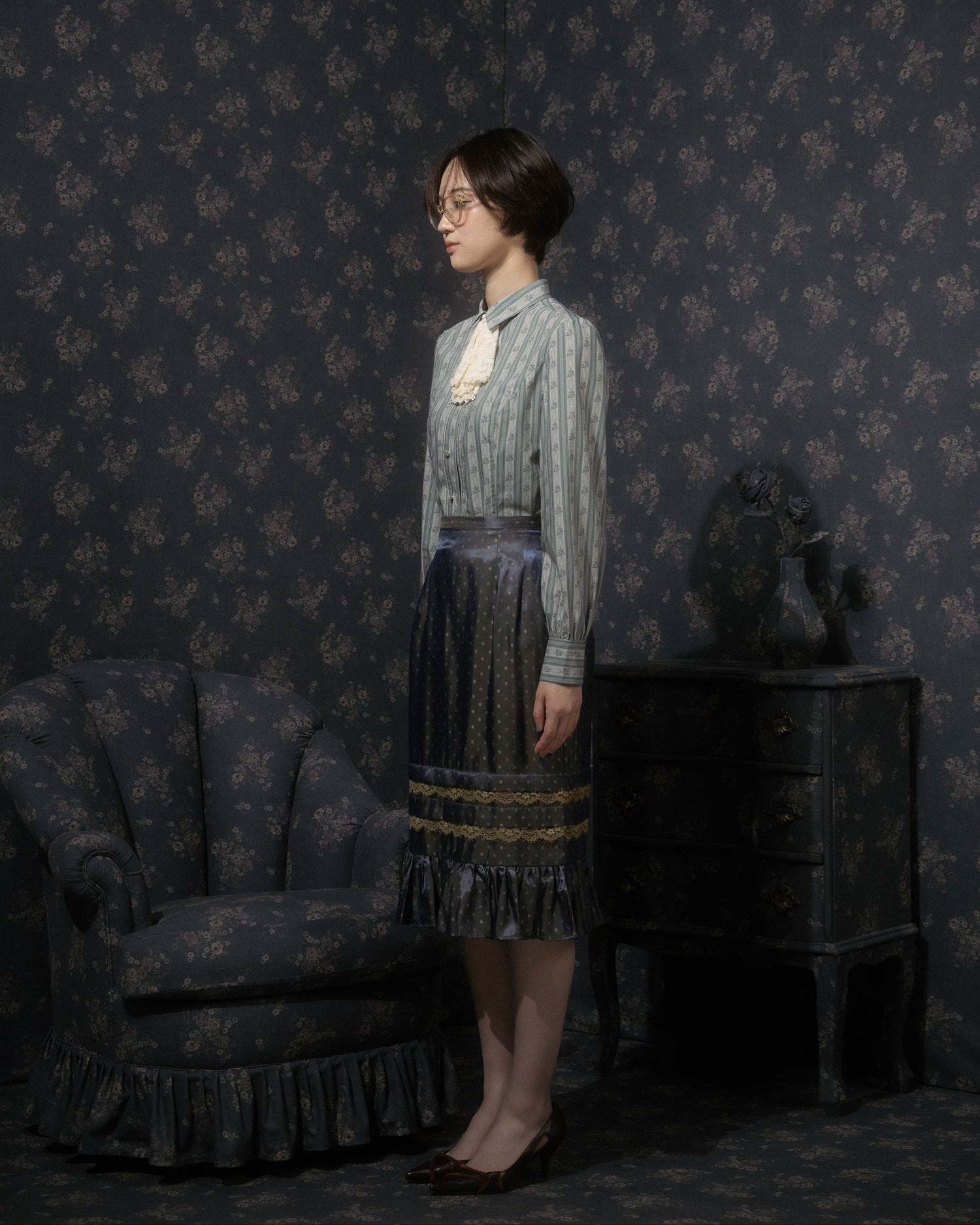 Vintage wallpaper blouse