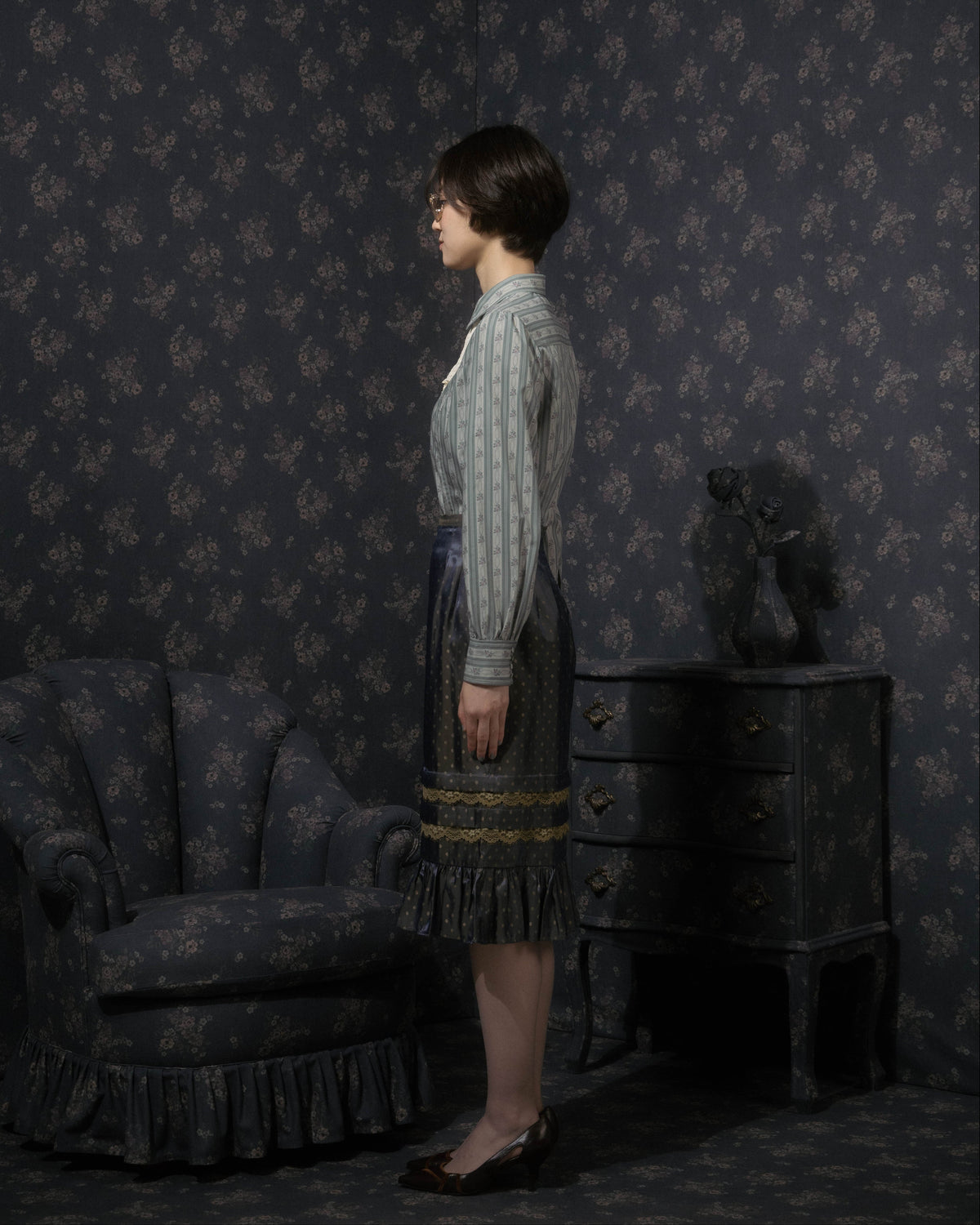 Vintage wallpaper blouse
