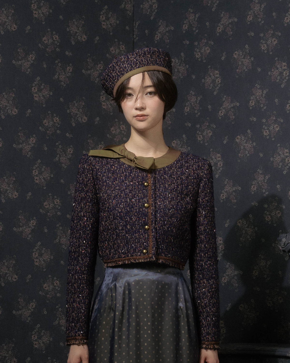 Odette tweed beret