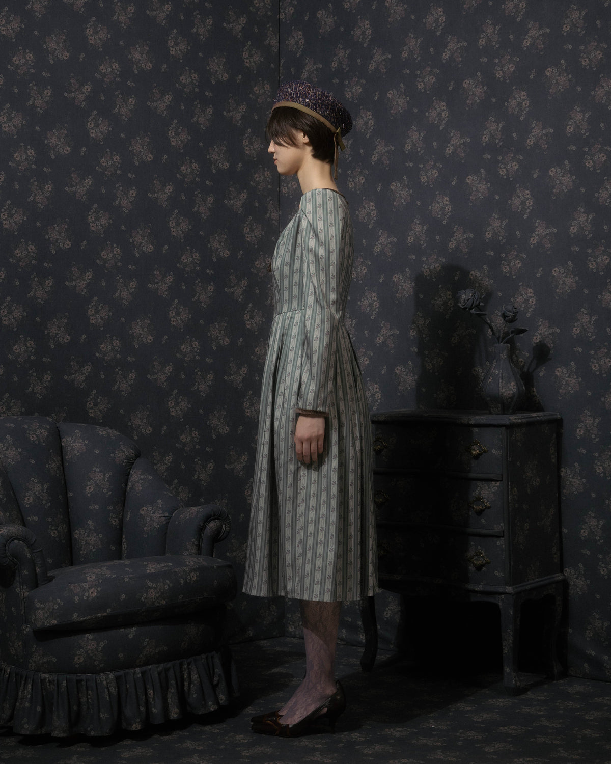 Vintage wallpaper dress
