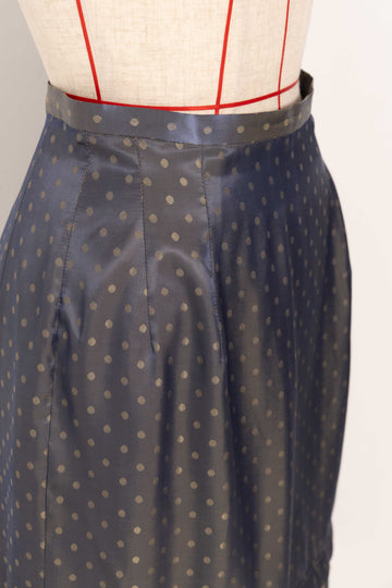 Dot pencil skirt