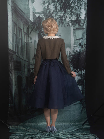 Flower corsage short jacket