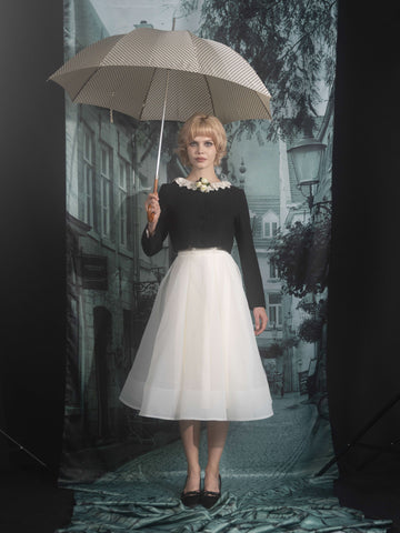 A line sheer skirt
