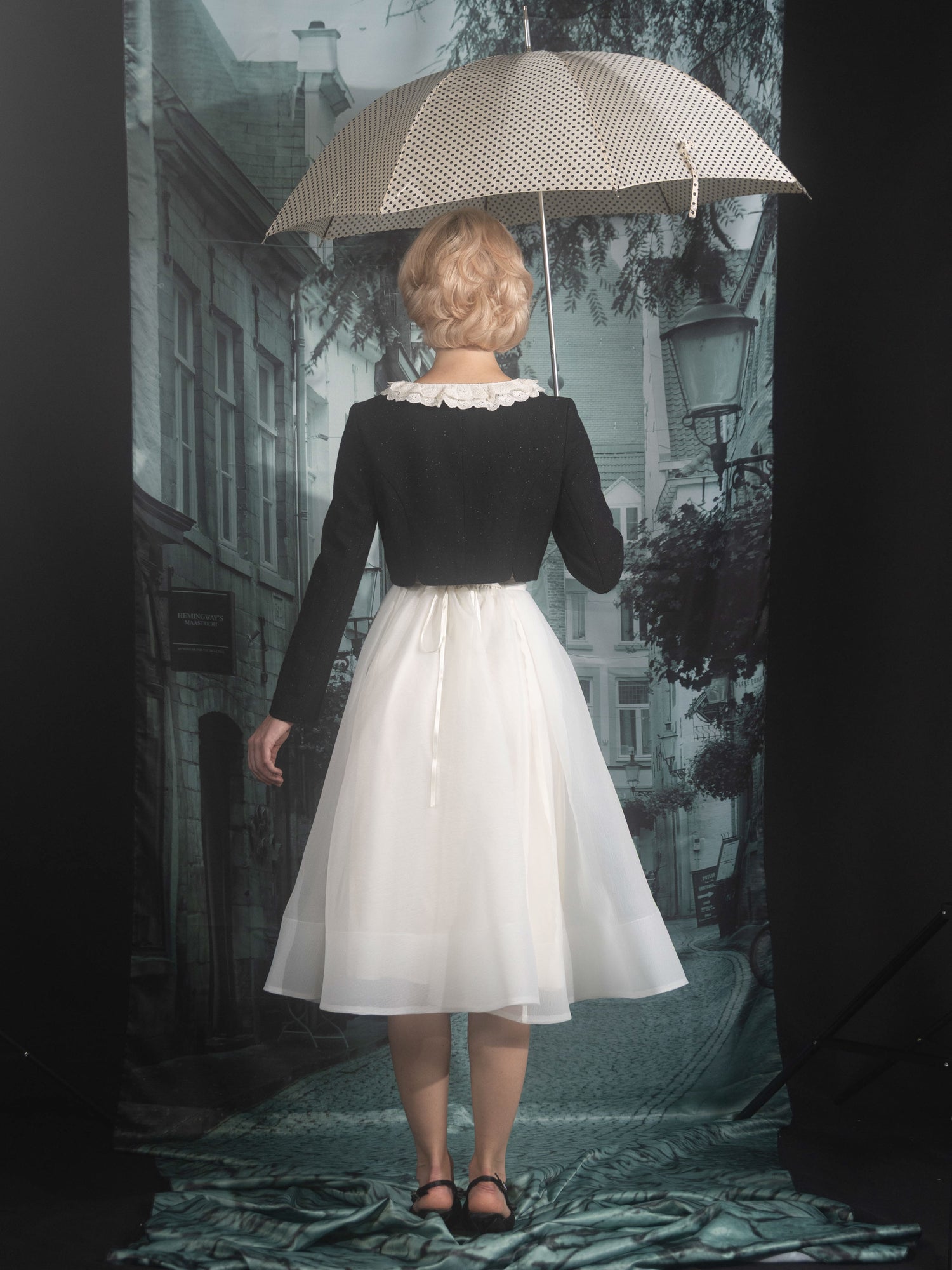 A line sheer skirt