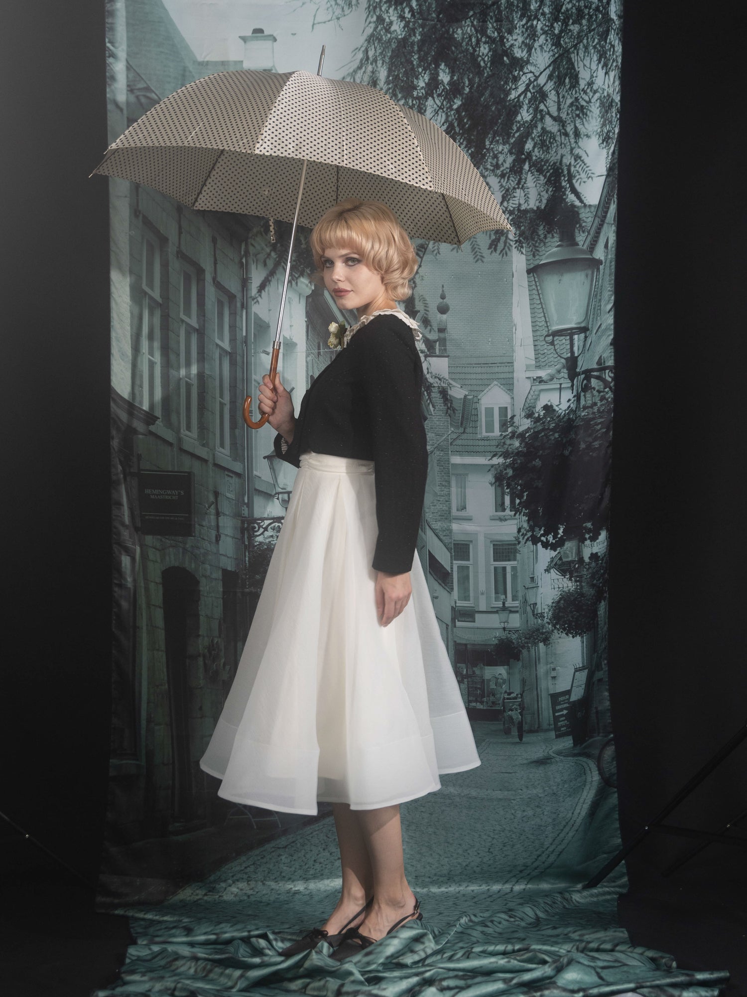 A line sheer skirt