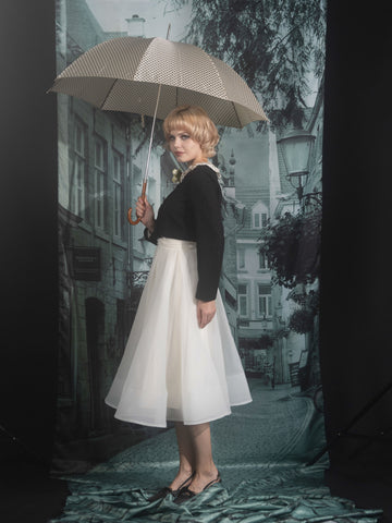 A line sheer skirt