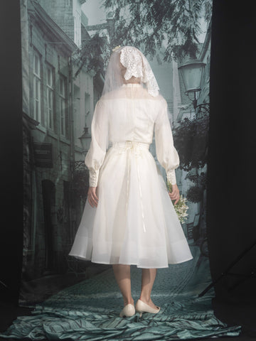 Rose veil blouse