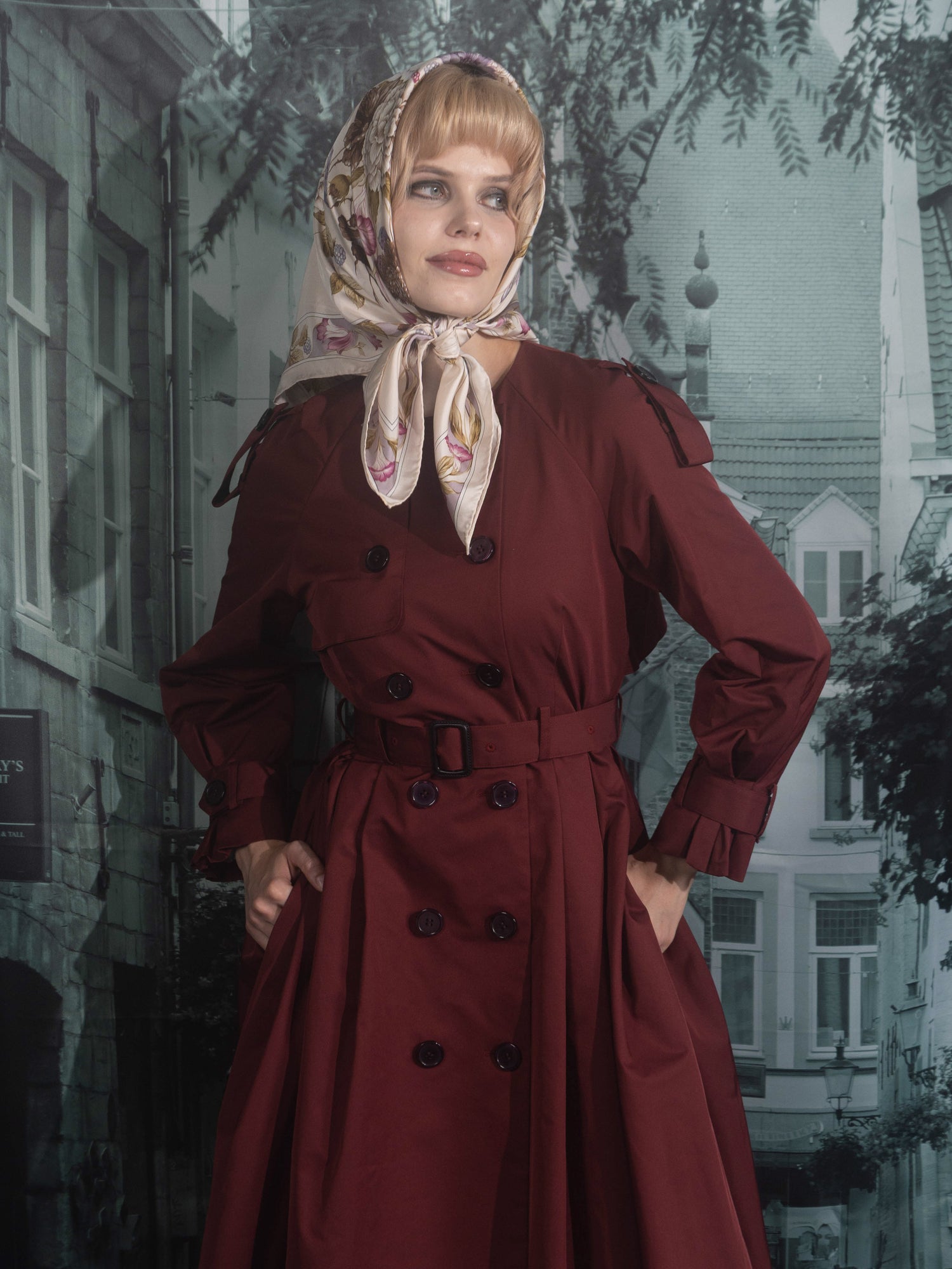 Dressy trench coat