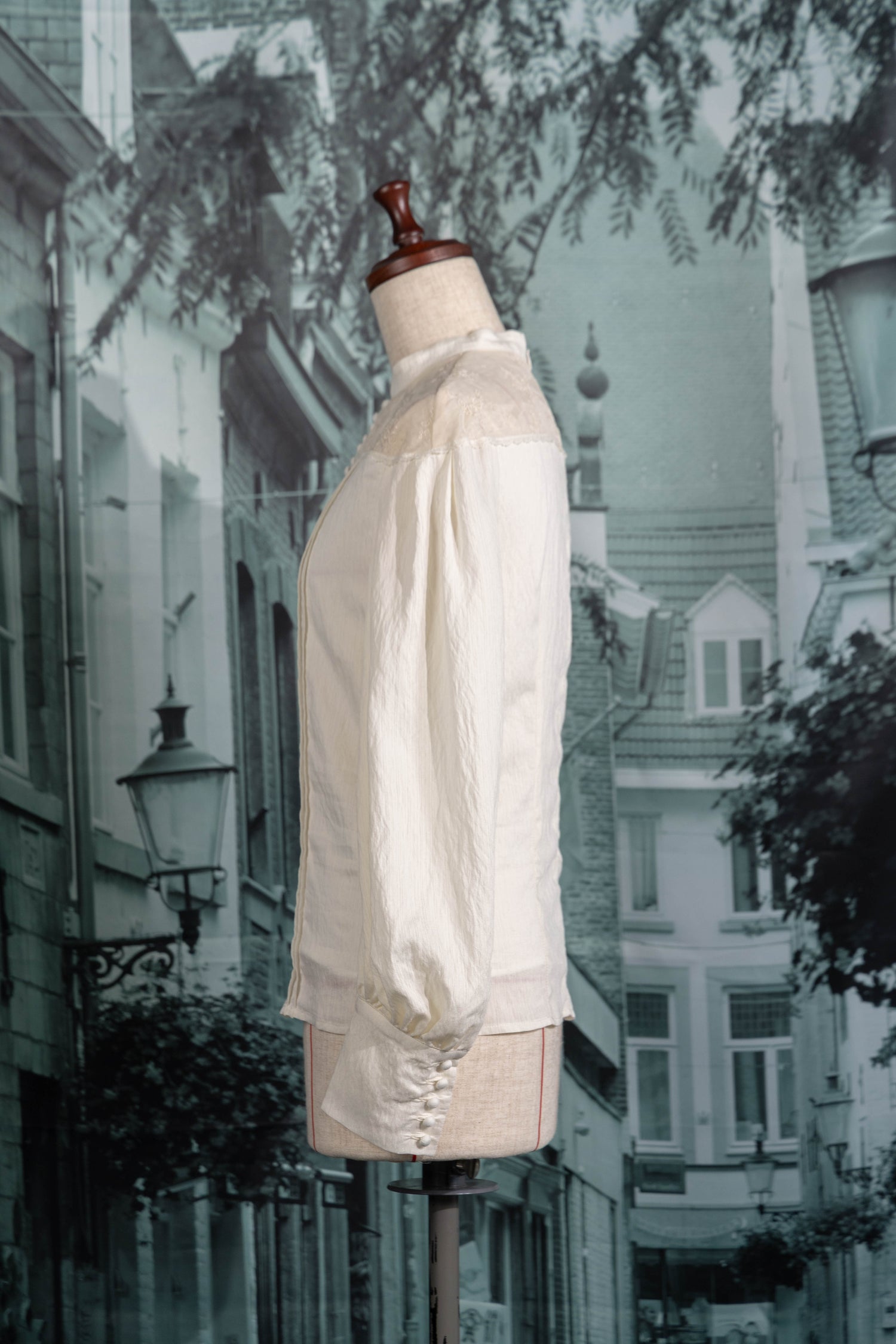Rose veil blouse