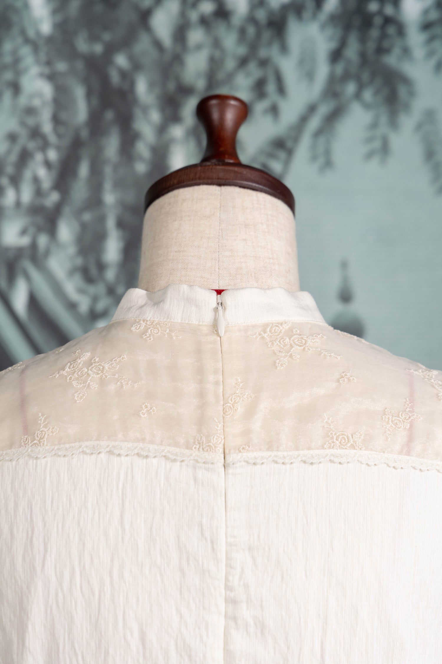 Rose veil blouse