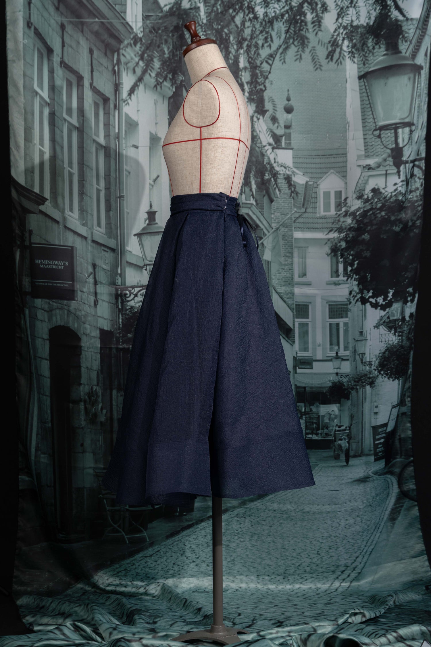 A line sheer skirt