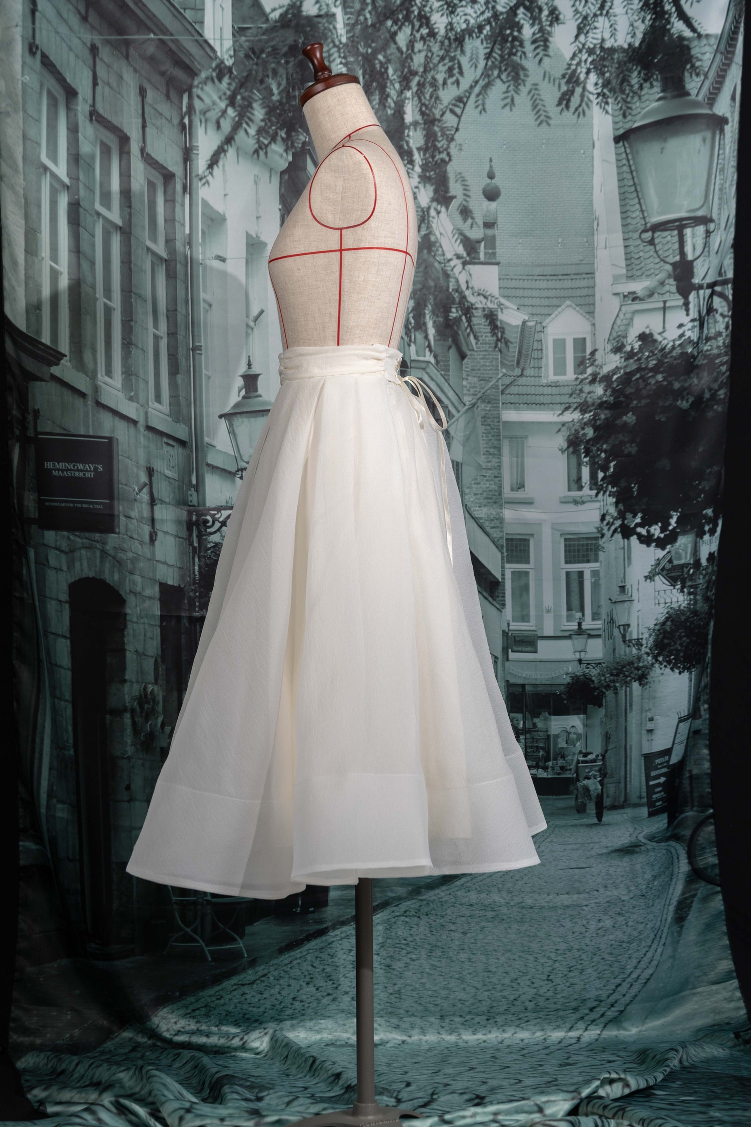 A line sheer skirt