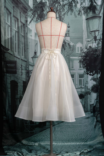 A line sheer skirt