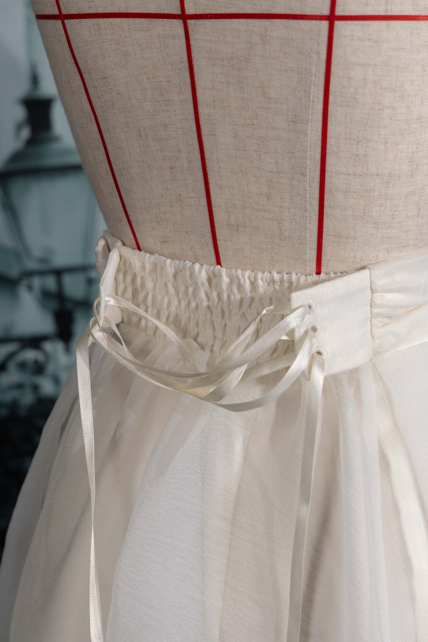 A line sheer skirt