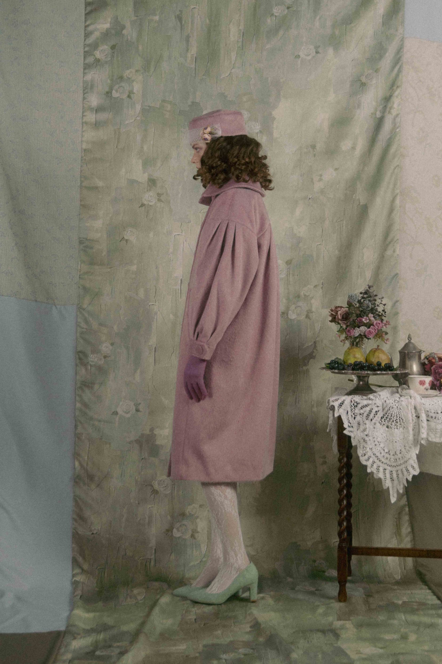 Classical double cocoon coat