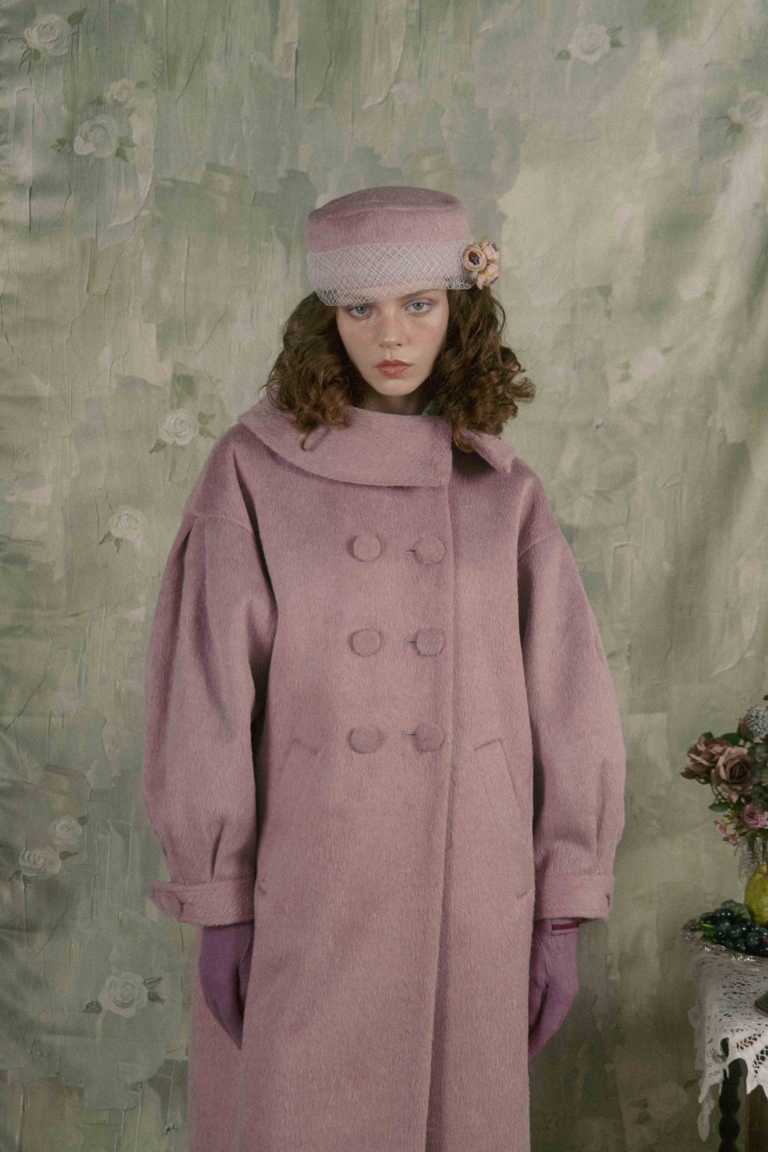 Classical double cocoon coat