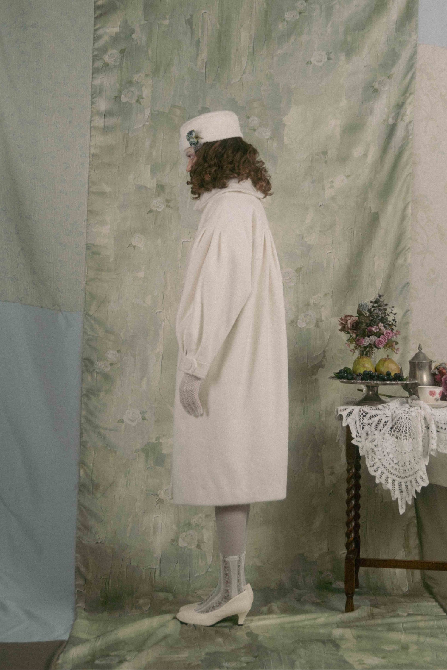 Classical double cocoon coat