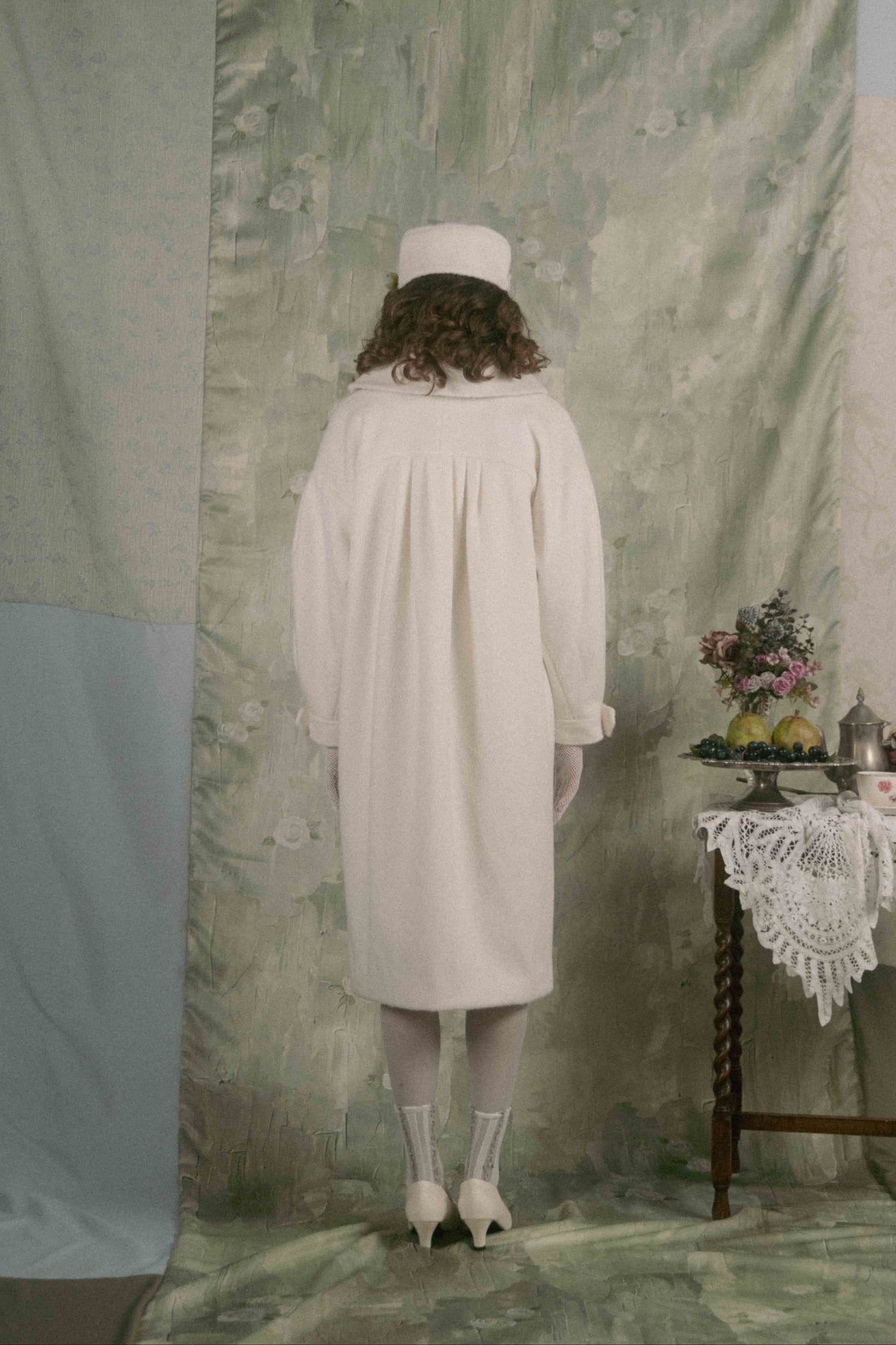 Classical double cocoon coat