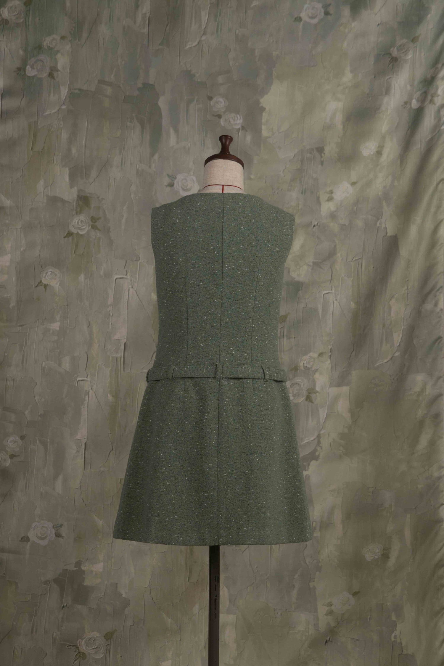 Rose ribbon mini dress