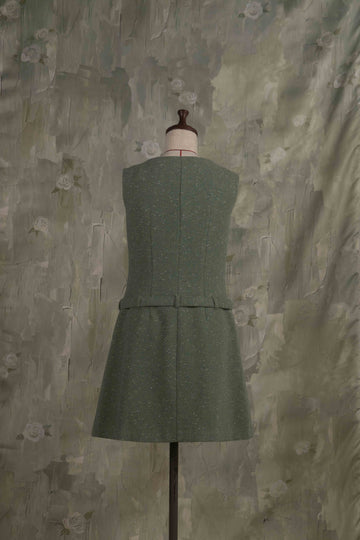 Rose ribbon mini dress