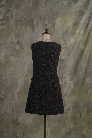 Rose ribbon mini dress