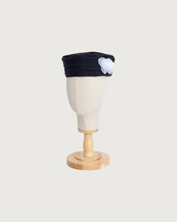 Rose pleated hat