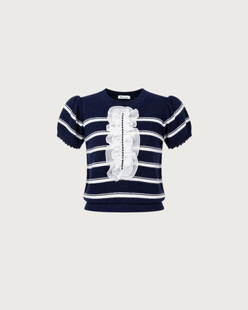 Frill summer knit