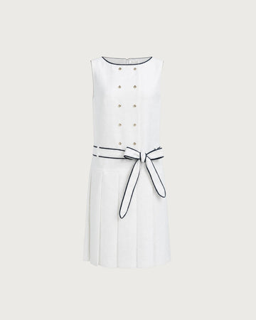 Marine pleats dress