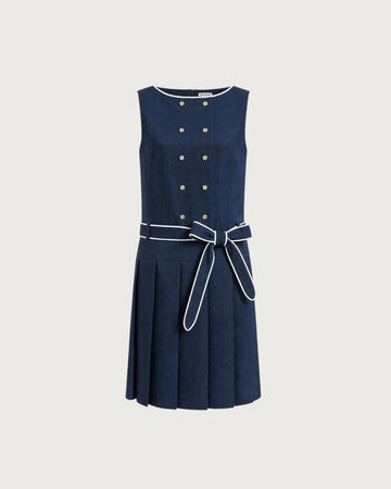 Marine pleats dress