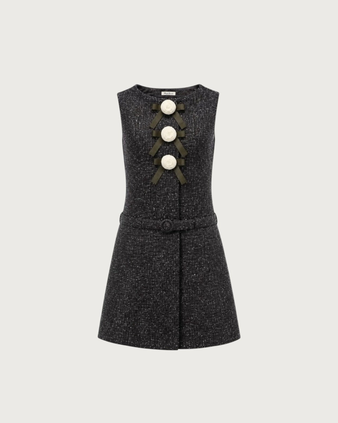 Rose ribbon mini dress