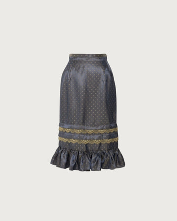 Dot pencil skirt