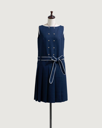 Marine pleats dress