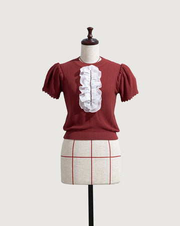 Frill summer knit