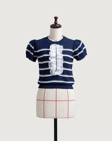 Frill summer knit