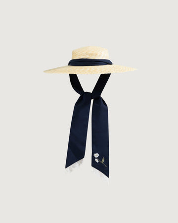 Margaret embroidery ribbon hat