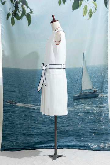 Marine pleats dress