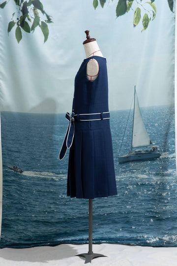 Marine pleats dress