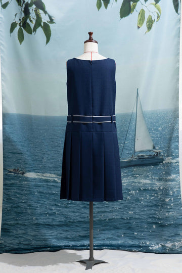 Marine pleats dress
