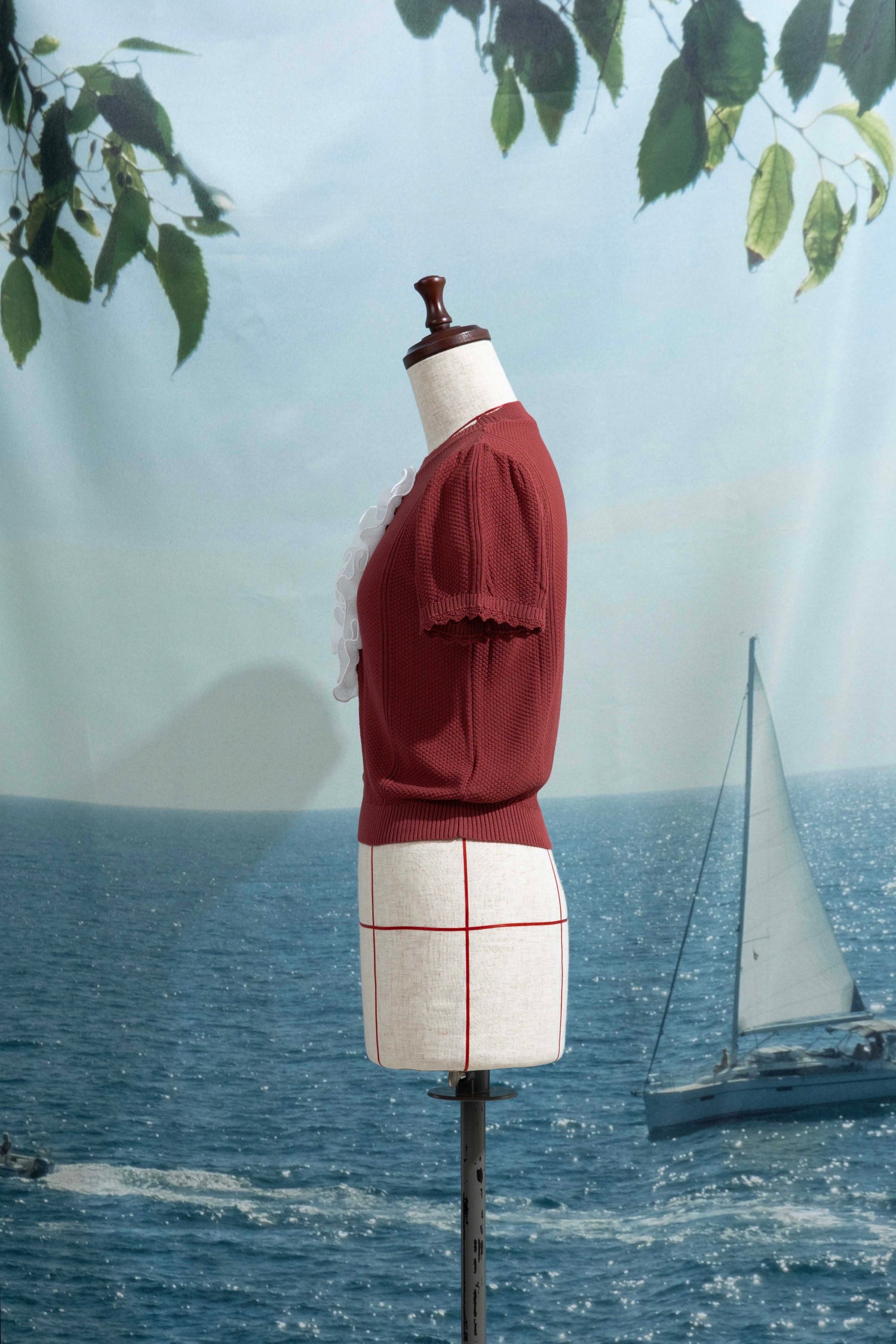 Frill summer knit