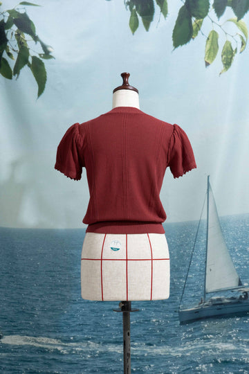 Frill summer knit