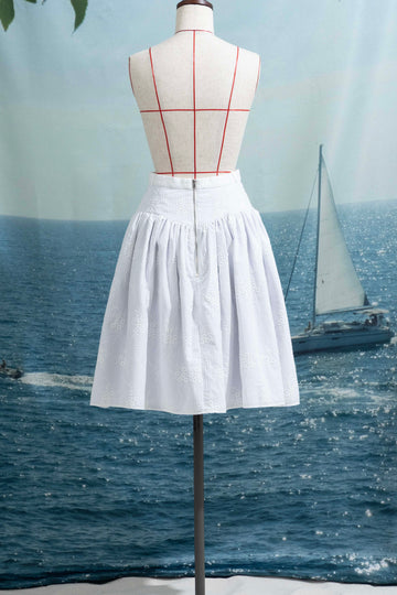 Cotton lace skirt