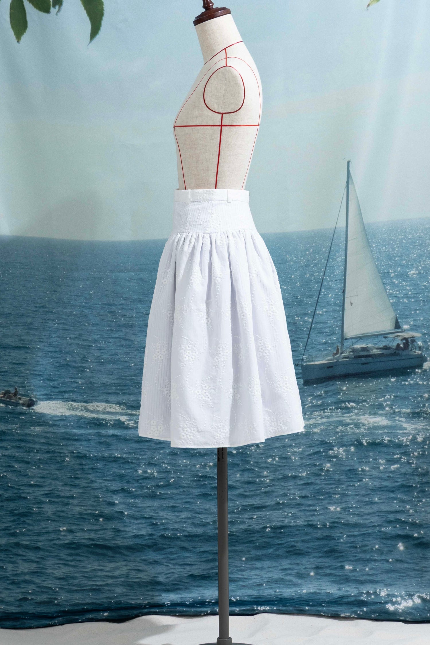 Cotton lace skirt